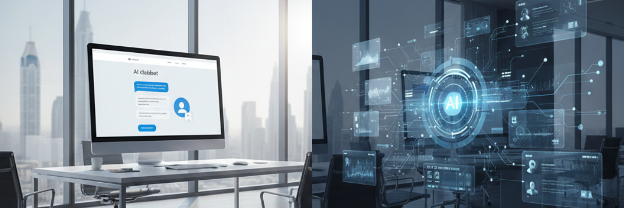 AI chatbot vs AI assistant in a modern business environment