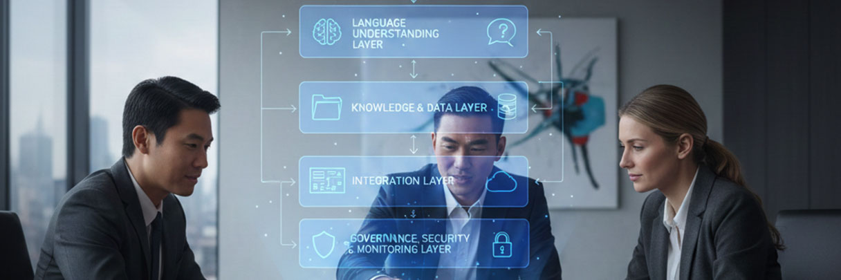 AI Assistant Architecture for Enterprise Business Systems