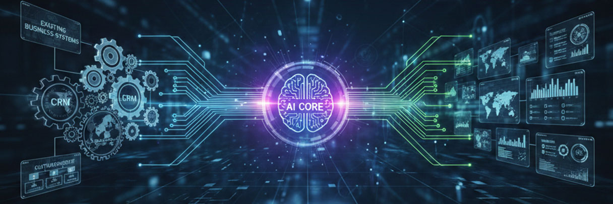 AI Integration With Enterprise Business Systems Dashboard