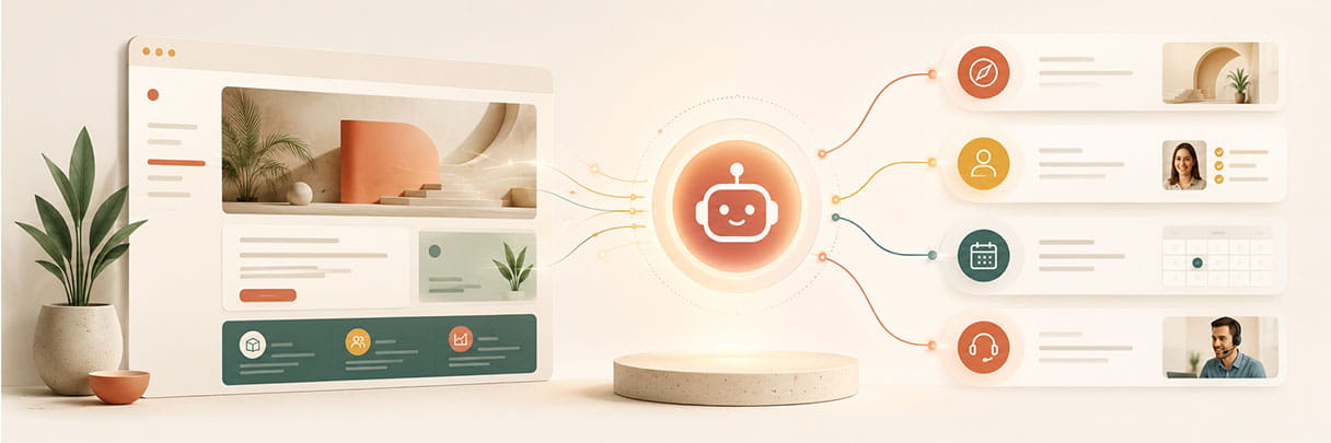 AI Assistant Website Flows for Guided User Actions