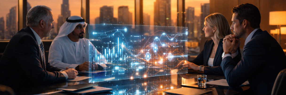 AI assistant supporting executive team productivity with real-time business analytics